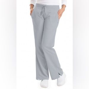 Healing Hands Purple Label silver light grey scrub set